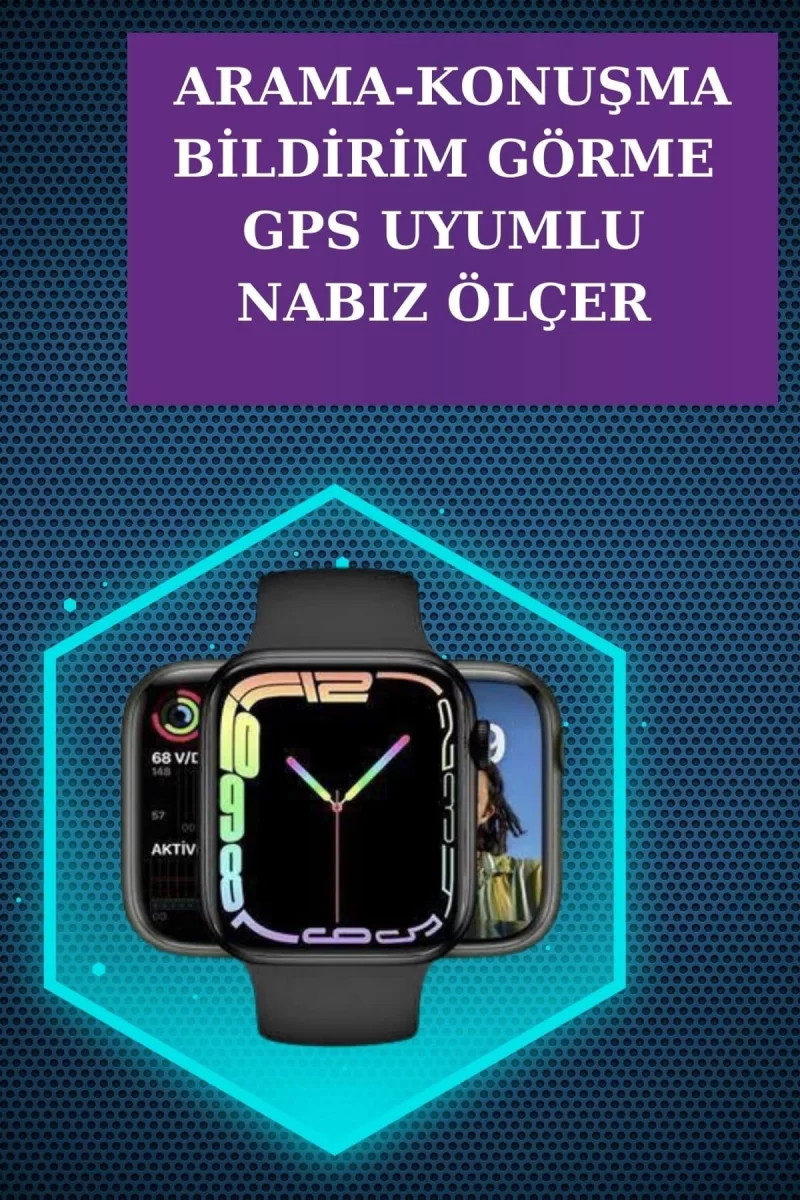 Yeni Nesil Akıllı Saat ve Kablosuz Kulaklık Kampanyası İkili Set Bluetooth Bağlantılı - Görsel 4