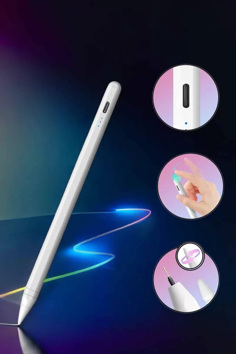 Tablet Kalemi Stylus Pen Dokunmatik Kalem Android Ve İOS Uyumlu Şarjlı - Görsel 5