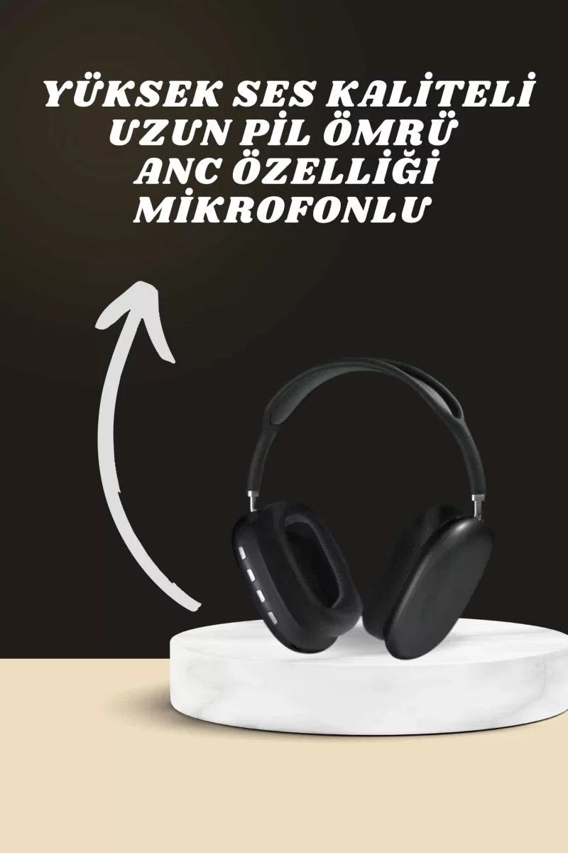 Kulak Üstü Kulaklık Pro9 ve Yeni Nesil Akıllı Saat Android ve İOS Uyumlu ANC Özelliği - Görsel 2