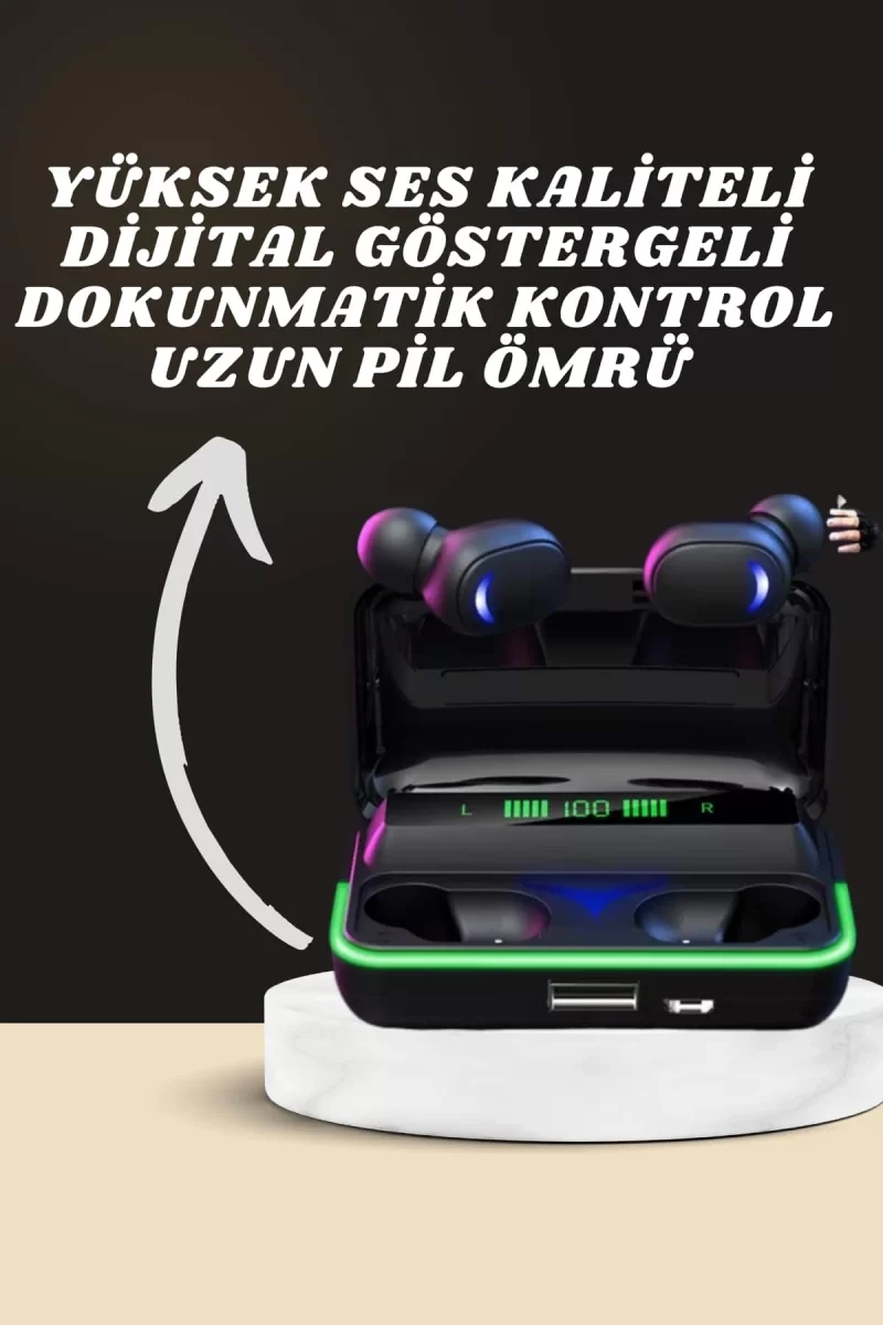 Yeni Nesil Akıllı Saat ve Bluetooth Kulaklık Kampanyası Android Ve İOS Uyumlu Uyku ve Sağlık Takibi - Görsel 2