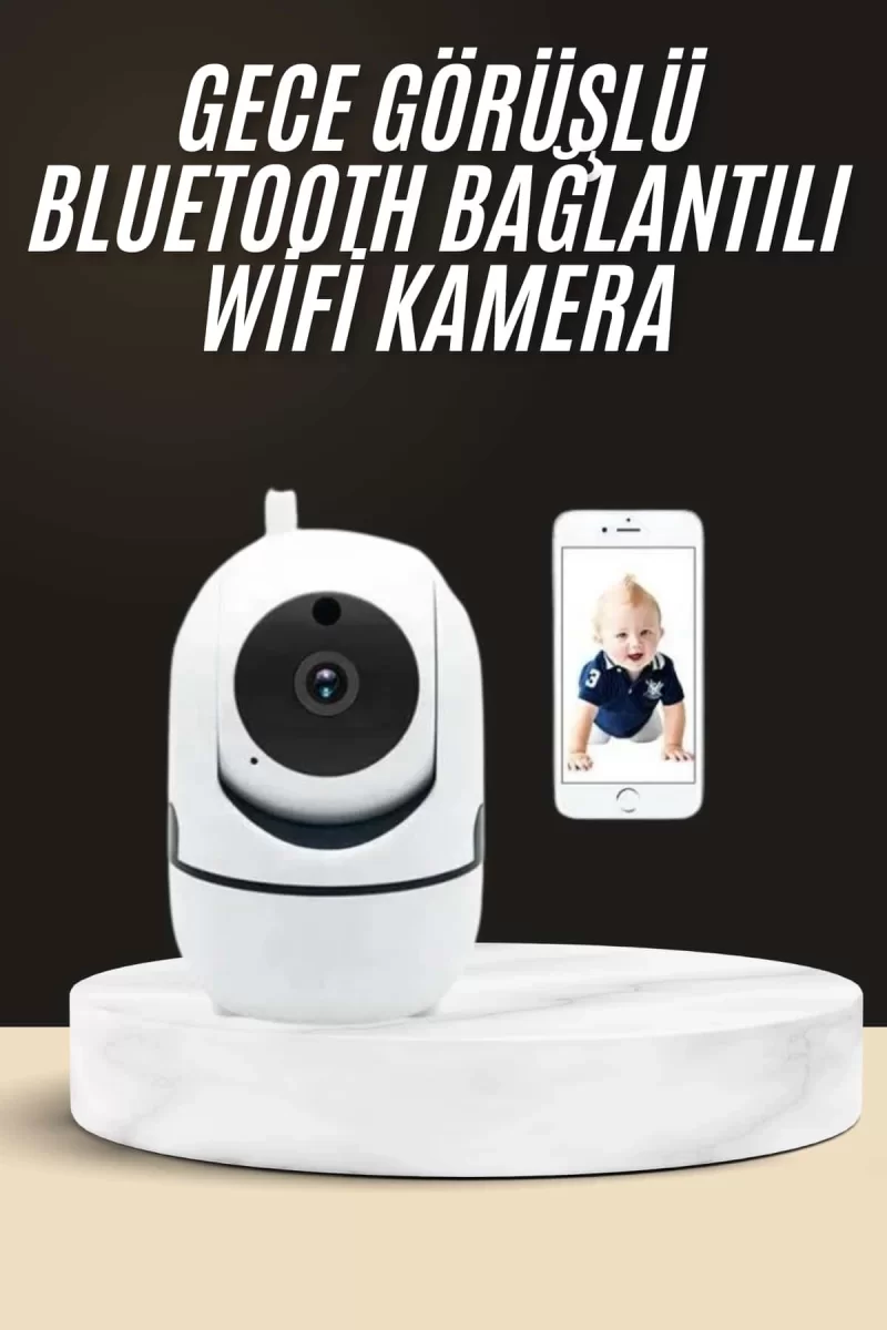 Akıllı Güvenlik Kamerası HD Görüntü Kalitesi Hareket Algılama Wifi Kamera