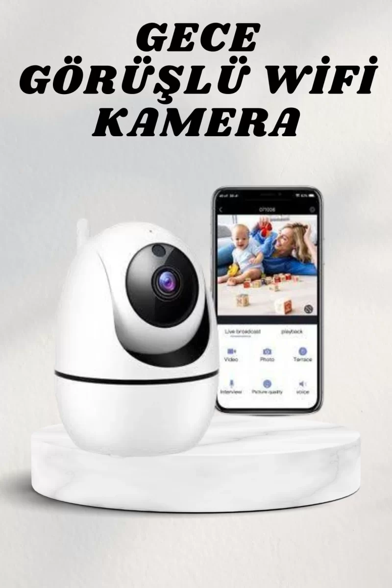 Wifi Kamerası Kablosuz Wifi Güvenlik Kamerası