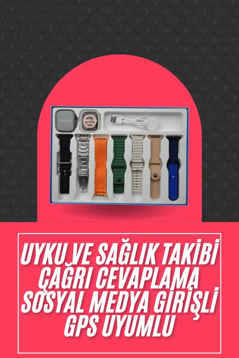 Akıllı Saat Unisex Akıllı Saat Çoklu Kordon Seçeneği Çelik Kordon Plastik Kordon - Görsel 2