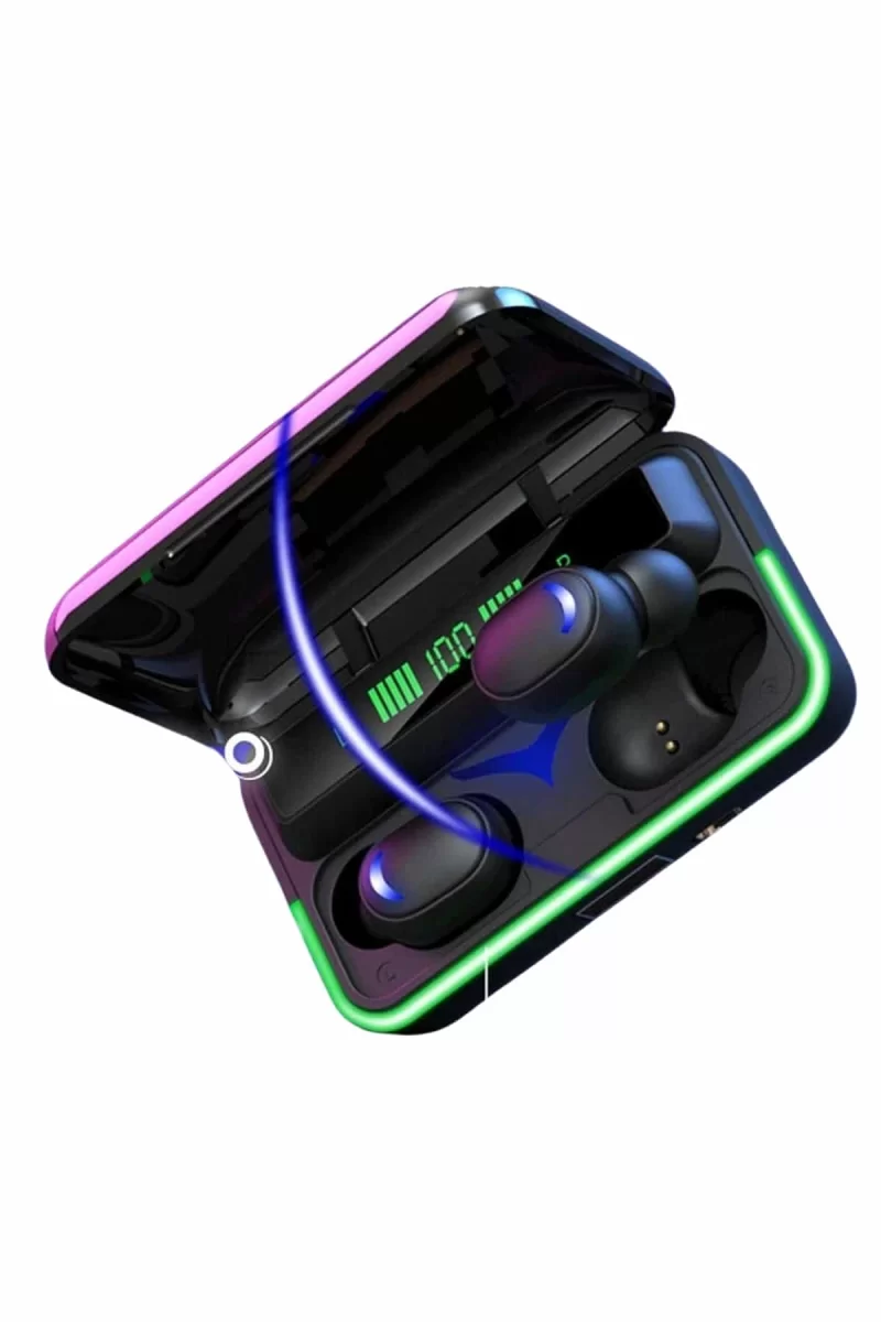 Extra Bass Kablosuz Kulaklık Işıklı Bluetooth Kulaklık Powerbank Özellikli - Görsel 3