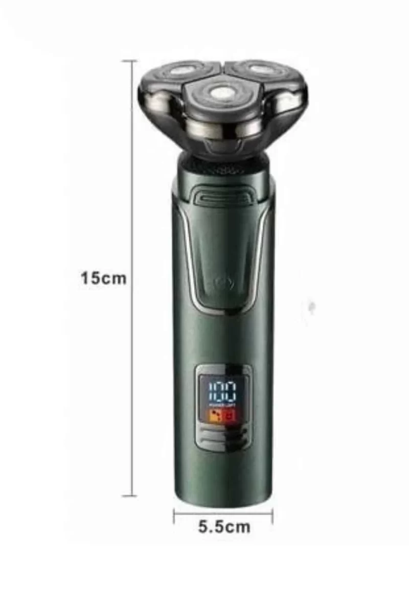Dijital Göstergeli 3 Başlıklı Tıraş Makinesi Islak Kuru Lazer Öncesi Günlük - Görsel 4