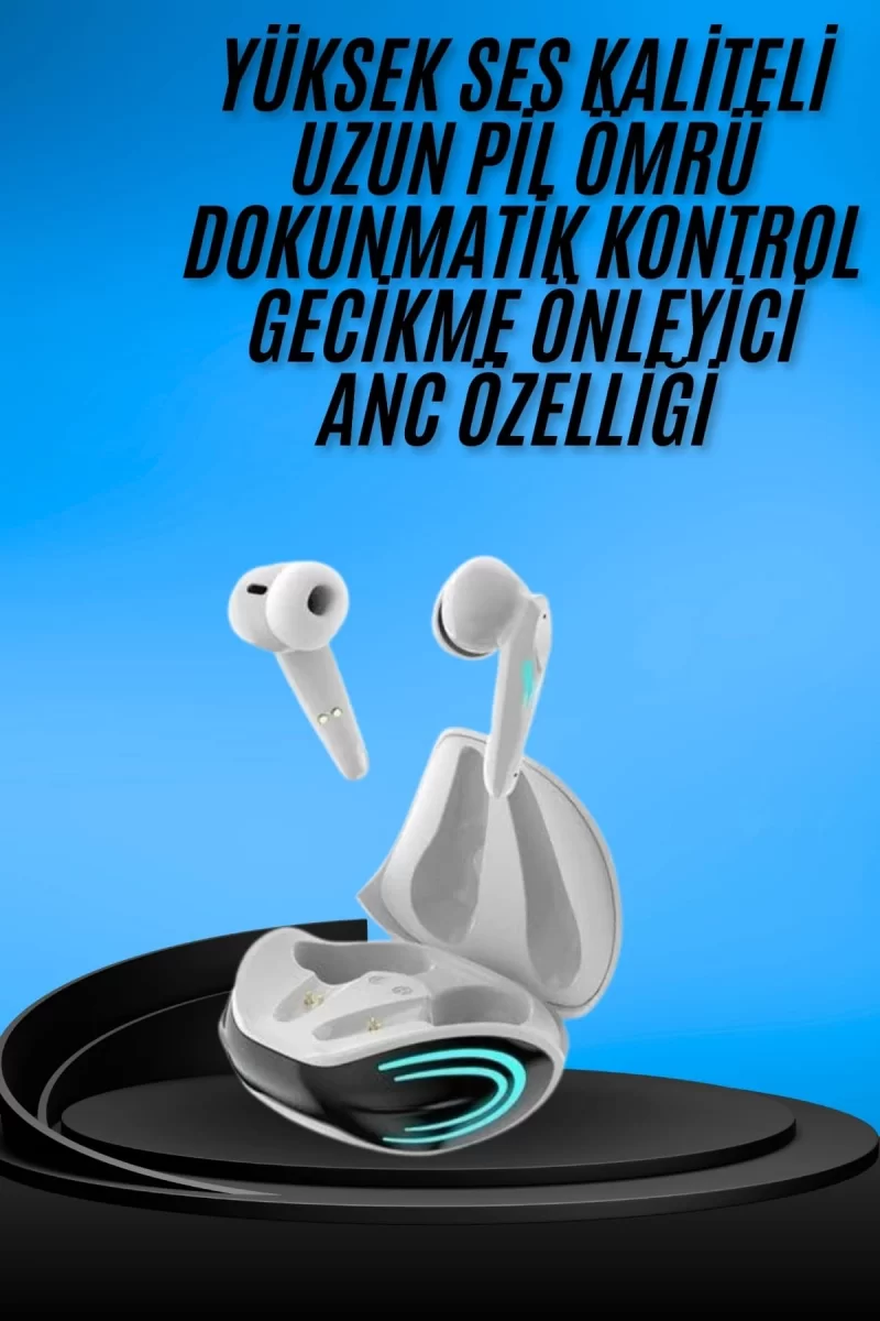 Android ve İOS Uyumlu Bluetooth Kulaklık Gaming Kulaklık Mini - Görsel 2