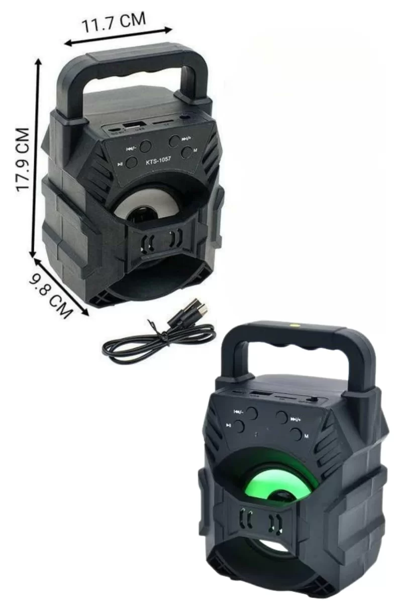 Kablosuz Bluetooth Hoparlör Ses Bombası RGB Işıklı Taşınabilir Yüksek Ses Kaliteli - Görsel 4