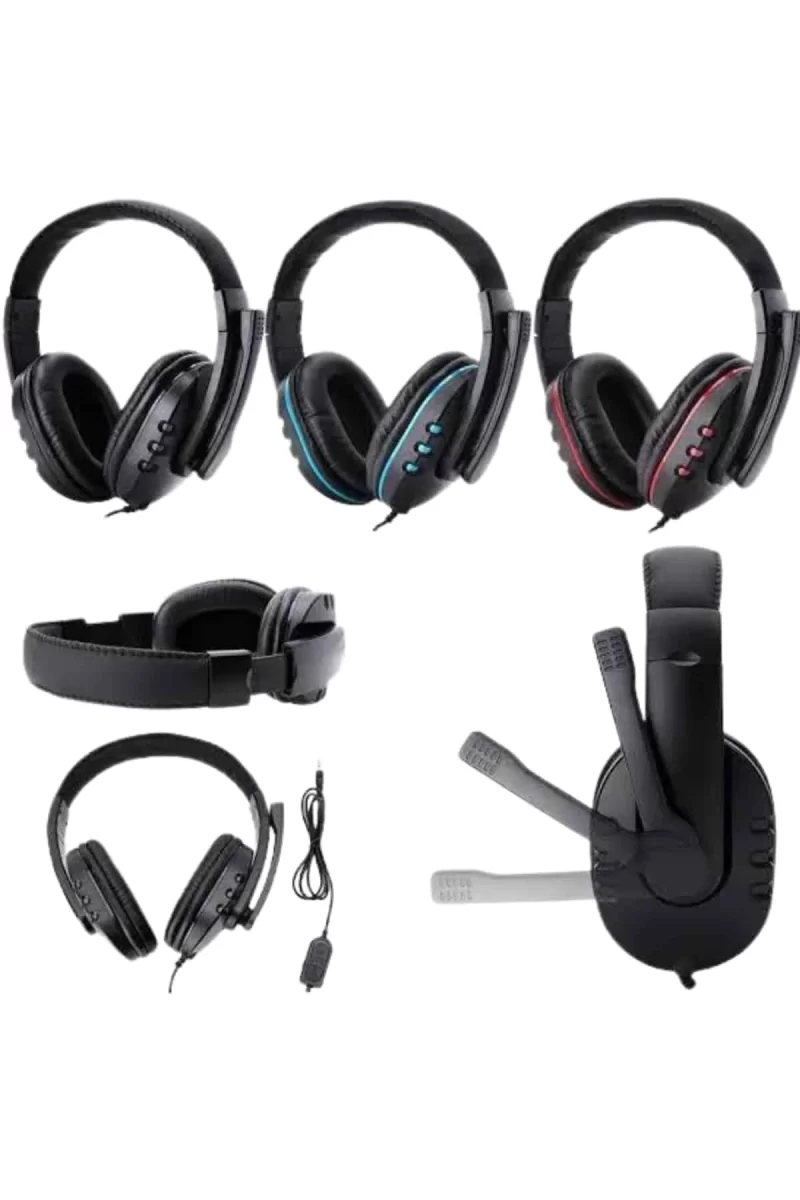 Mikrofonlu Gamer Kulaklık Oyuncu Kulaklığı Yüksek Ses Kaliteli Stereo Yumuşak Yastıklar - Görsel 2