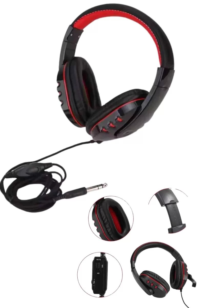 Mikrofonlu Gamer Kulaklık Oyuncu Kulaklığı Yüksek Ses Kaliteli Stereo Yumuşak Yastıklar - Görsel 5