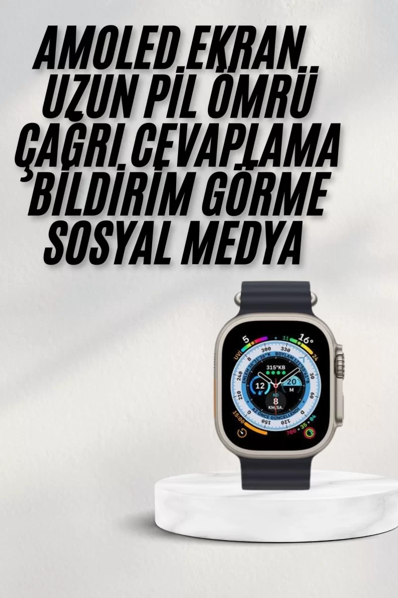 2025 Yeni Model Akıllı Saat Android ve İOS Uyumlu Çağrı Cevaplama - Görsel 2