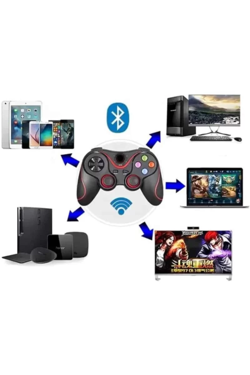 Joystik Gamepad Bluetooth Telefon Tutucu Oyun Kolu Telefon Android Uyumlu - Görsel 4