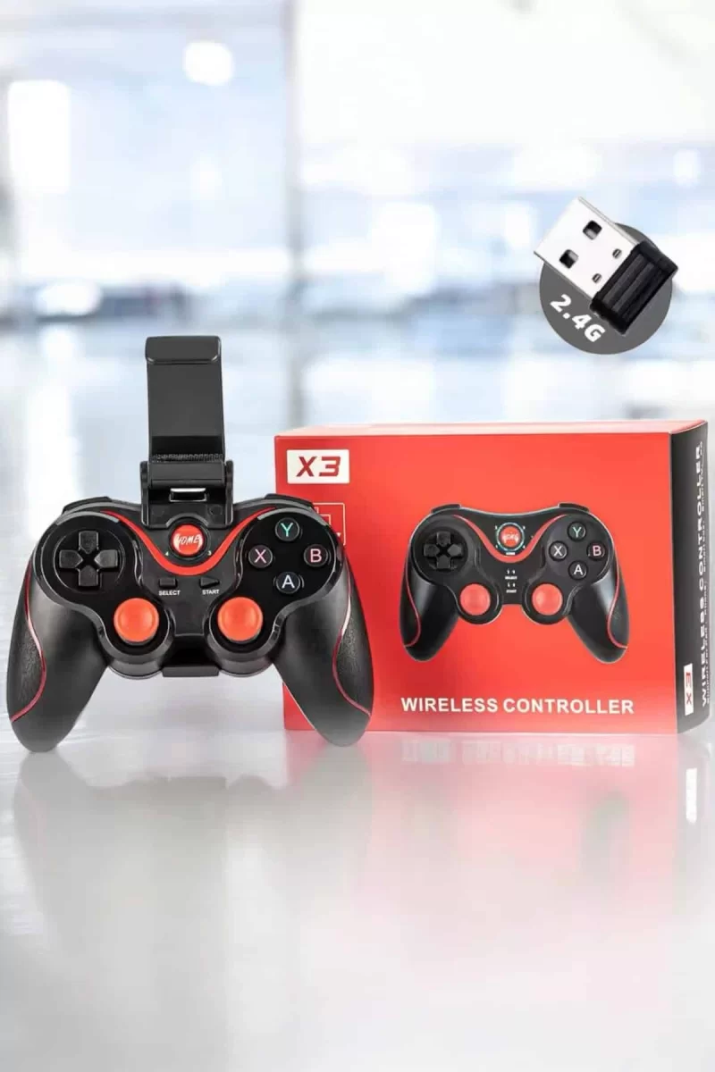Android Uyumlu Gamepad X3 Game Stick Oyun Kolu Bluetooth Bağlantılı - Görsel 5