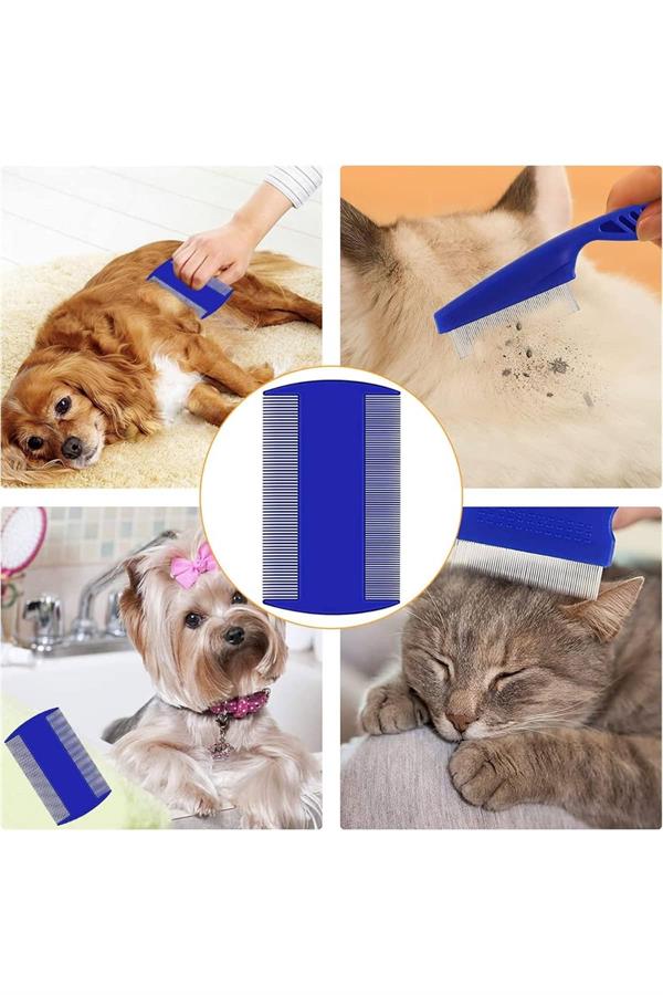 Evcil Hayvan Tarak Seti 4'lü Bit Tarağı Ked Köpek Tüyüne Uygun - Görsel 5