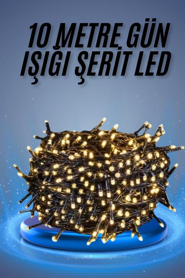 Led Işık Ağaç Süsleme Ampüllü Dekoratif Aydınlatma 10 Metre Gün Işığı - Görsel 2