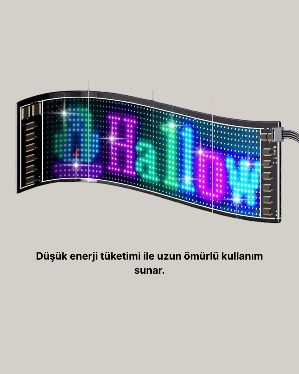 RGB LED Panel Renkli Işık Efektli Dekoratif Aydınlatma - Görsel 5