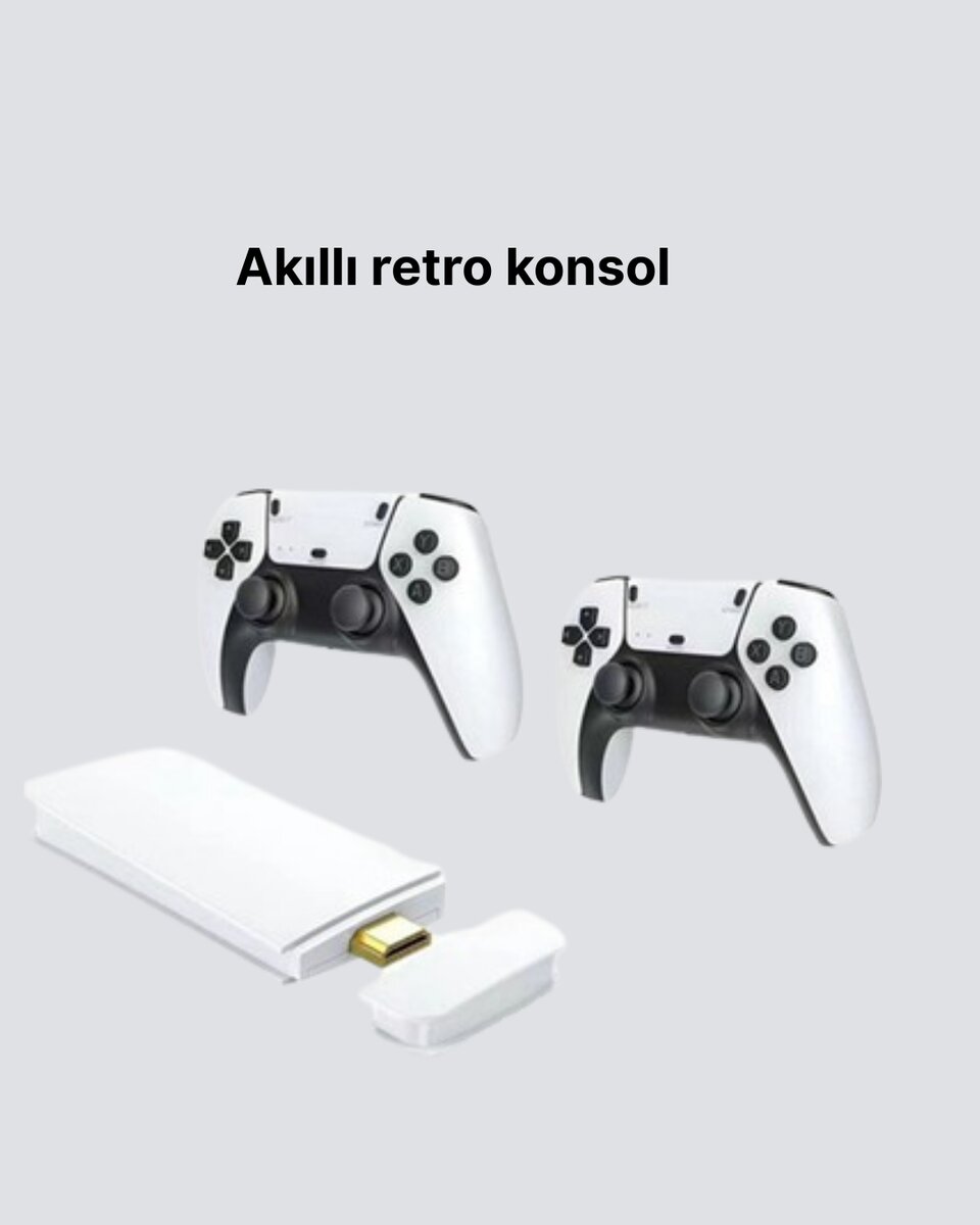 3D ve 4K Görüntü Kaliteli Çok Oyunculu Retro Oyun Konsolu - Görsel 5