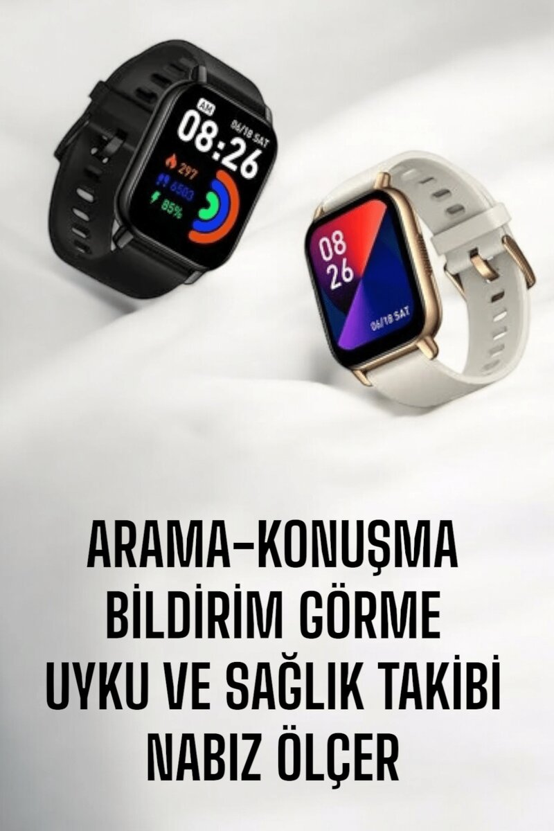 Suya Dayanıklı Bluetooth Akıllı Saat GPS Adımsayar Nabız & Sağlık Takibi - Görsel 5