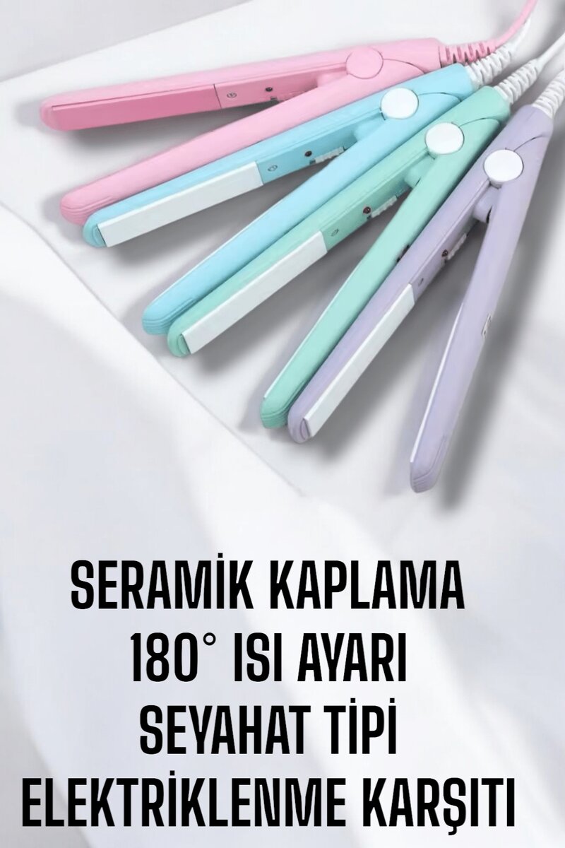 Kompakt ve Hafif: Elektriklenme Karşıtı Mini Saç Düzleştirici - Görsel 5