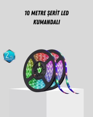 Smart Şerit LED Işık – Uzaktan Kumandalı USB Girişli Müzik Modlu