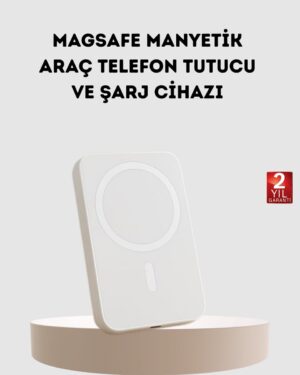 5000mAh Manyetik Powerbank – iPhone Serisi İçin Taşınabilir Kablosuz Şarj Cihazı
