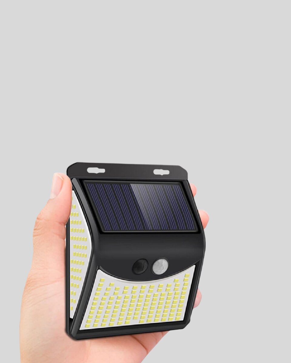 Güneş Enerjili Sensörlü Dış Mekan Duvar Lambası – 3 Modlu 2200mAh Pil 120° Algılama - Görsel 2