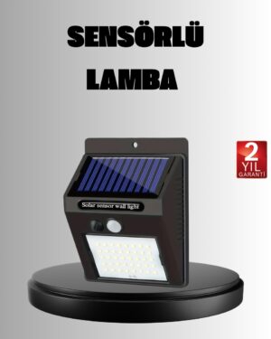Solar LED Bahçe Aydınlatma – Hareket Sensörlü Güneş Paneliyle Şarj Olan IP65 Dayanıklı