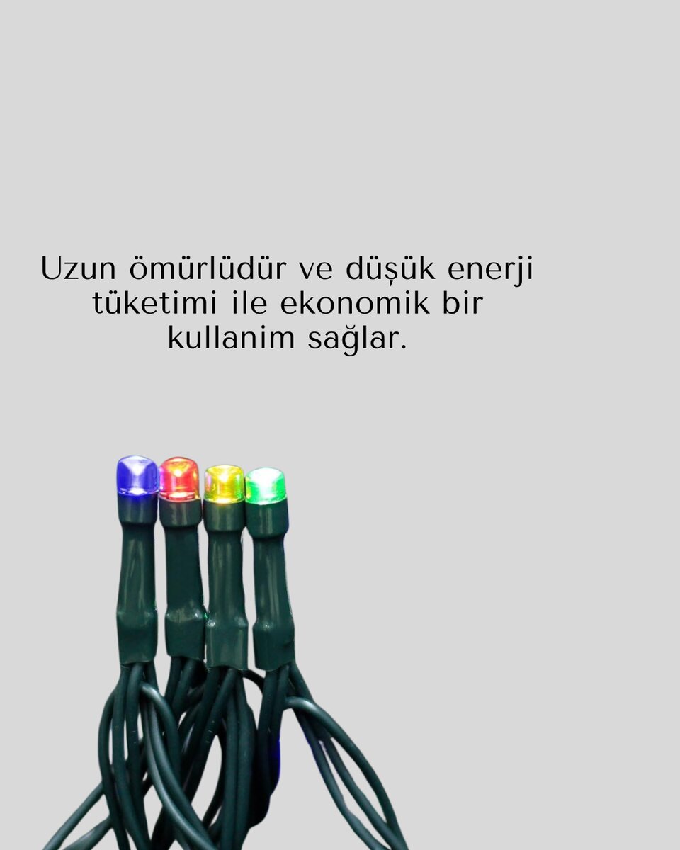 2x2 Metre Pil ile Çalışan Perde LED Işık – 8 Modlu Dekoratif - Görsel 4