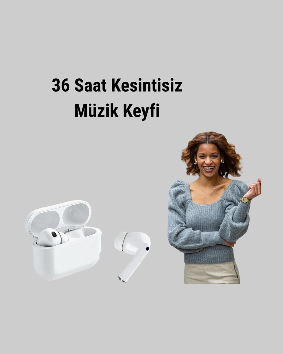 Gürültü Engelleme Özellikli Kablosuz Bluetooth Kulaklık – Type-C Hızlı Şarj - Görsel 3