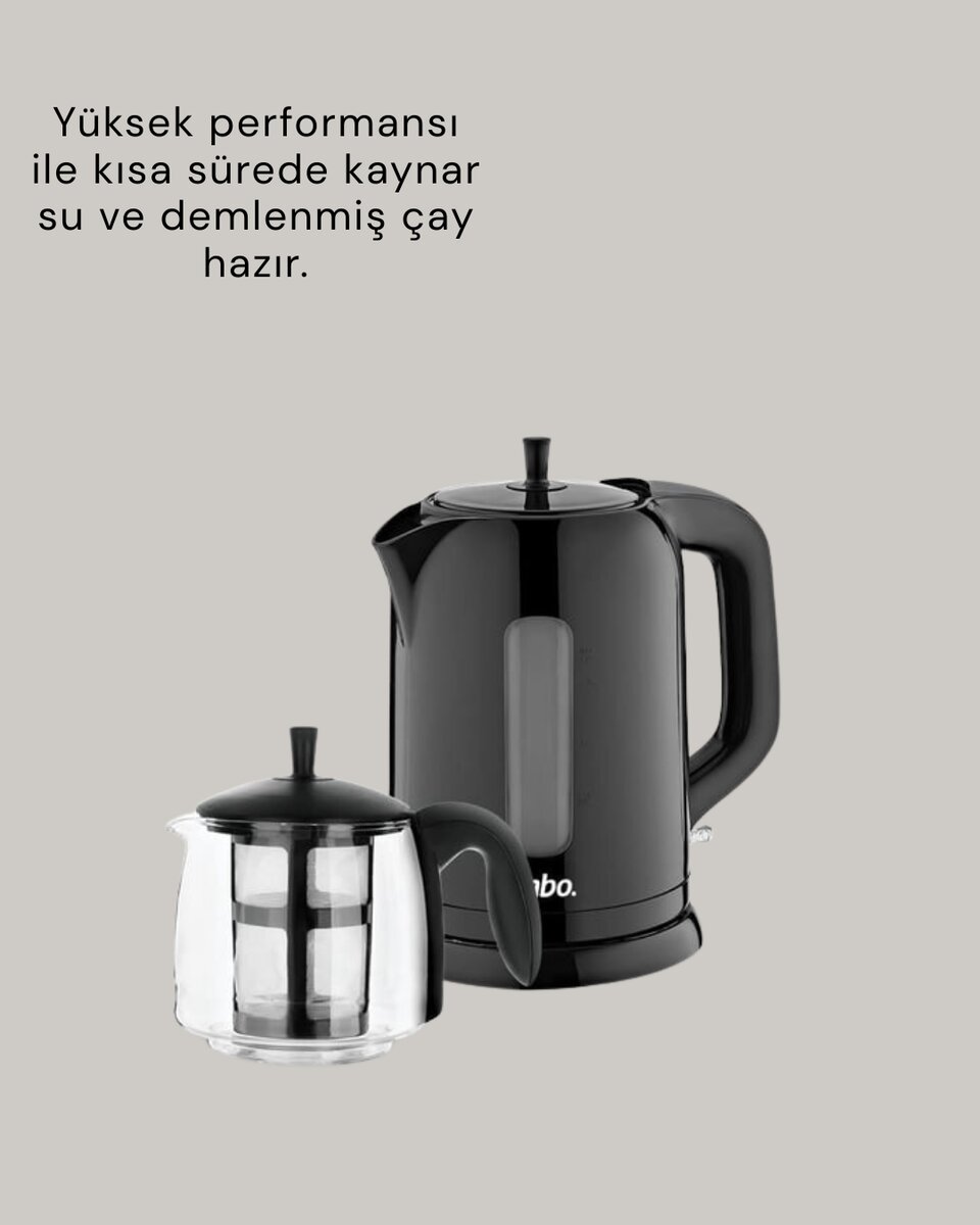 09 L Cam Demlik ve 17 L Su Haznesi ile Çay Keyfi - Görsel 5
