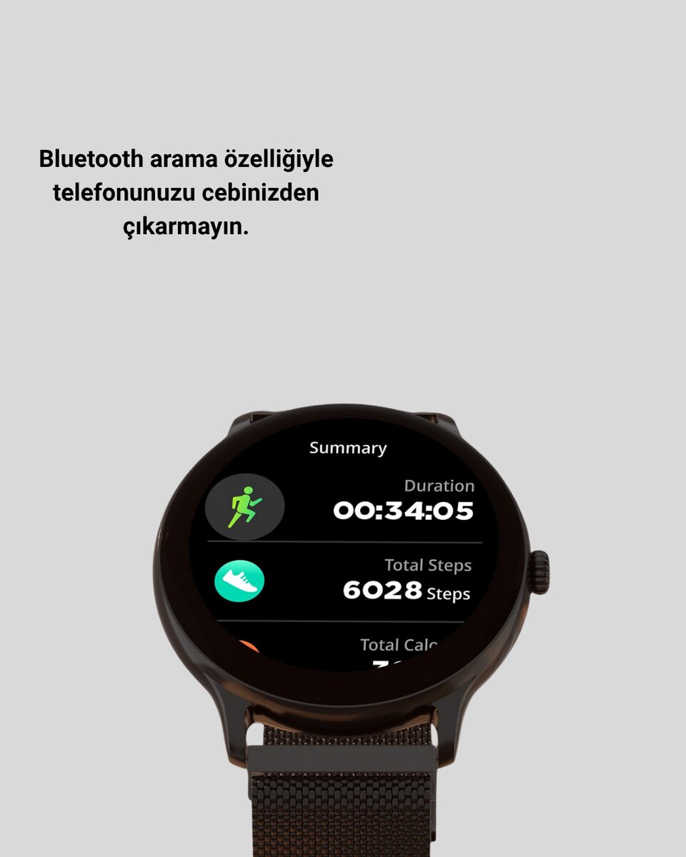 Akıllı Saat – Dokunmatik Ekran Kalp Atışı ve Spor Takibi - Görsel 2