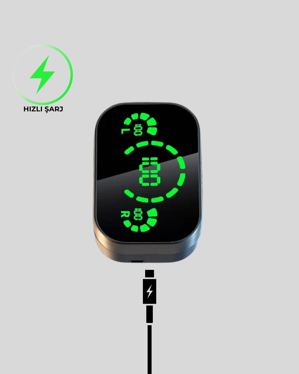Gürültü Engelleyici Bluetooth Kulaklık – Akıllı Ekranlı HiFi Ses Kalitesi - Görsel 5