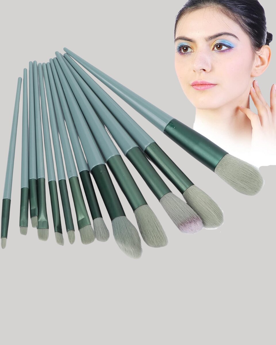 Profesyonel Kullanıma Uygun 13 Parça Makyaj Fırçası Takımı Fiber Kıllı - Görsel 3