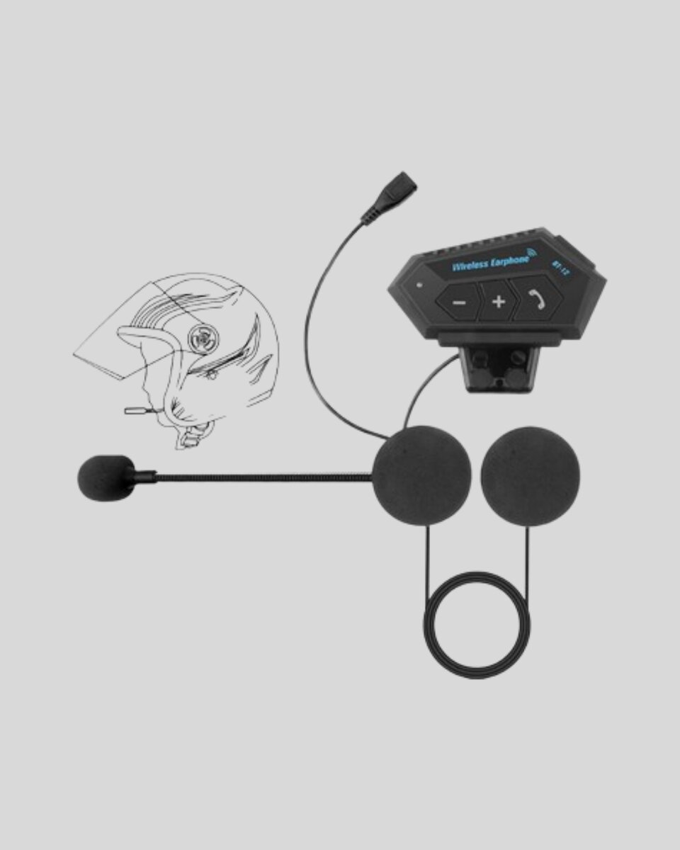 BT22 Kablosuz Kask Kulaklığı – Bluetooth 5.0 Intercom Su Geçirmez ve Uzun Ömürlü Batarya - Görsel 3