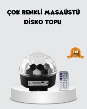RGB LED Disko Topu Projektör – Ev Partileri Doğum Günleri ve Eğlence İçin Işık Şovu