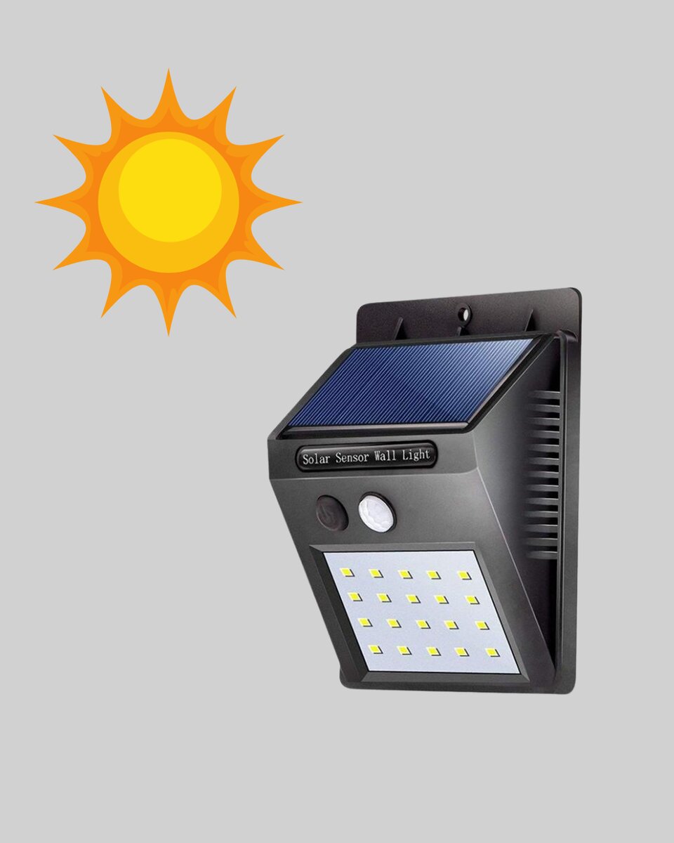 Güneş Enerjili 20 LED Hareket Sensörlü Lamba – IP65 Su Geçirmez Dış Mekan Aydınlatma - Görsel 5