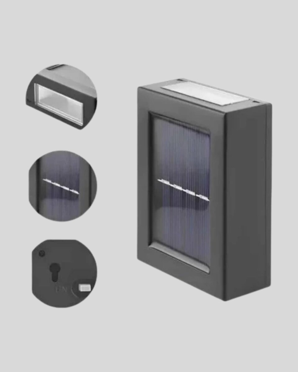 Güneş Enerjili 6 LED Solar Lamba – Fotoselli Su Geçirmez ve Çevre Dostu Bahçe Işığı - Görsel 2