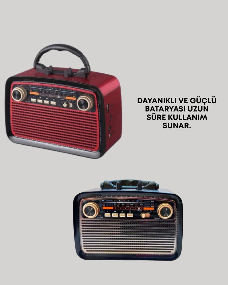Kablosuz Bluetooth Hoparlör – Yüksek Ses Kalitesi Uzun Pil Ömrü FM ve AM Radyo Fonksiyonu - Görsel 5