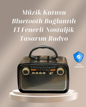 Bluetooth Bağlantılı Taşınabilir Hoparlör – FM/AM Radyo Özellikli Şarj Edilebilir Batarya 1 kg