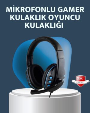Stereo Mikrofonlu Kablolu Oyun Kulaklığı – Konforlu ve Net Ses İletimi