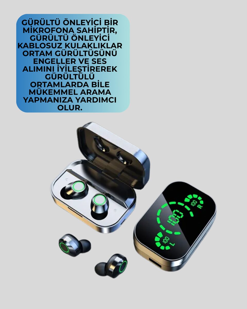 Metal Kasa Bluetooth Kulak İçi Kulaklık – Net Çağrı Güçlü Bağlantı - Görsel 5