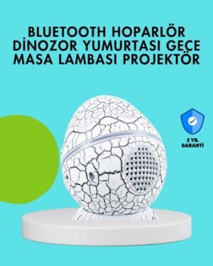 Dinozor Yumurtası Tasarımlı Gece Lambası – Müzik ve Işık Senkronizasyonlu