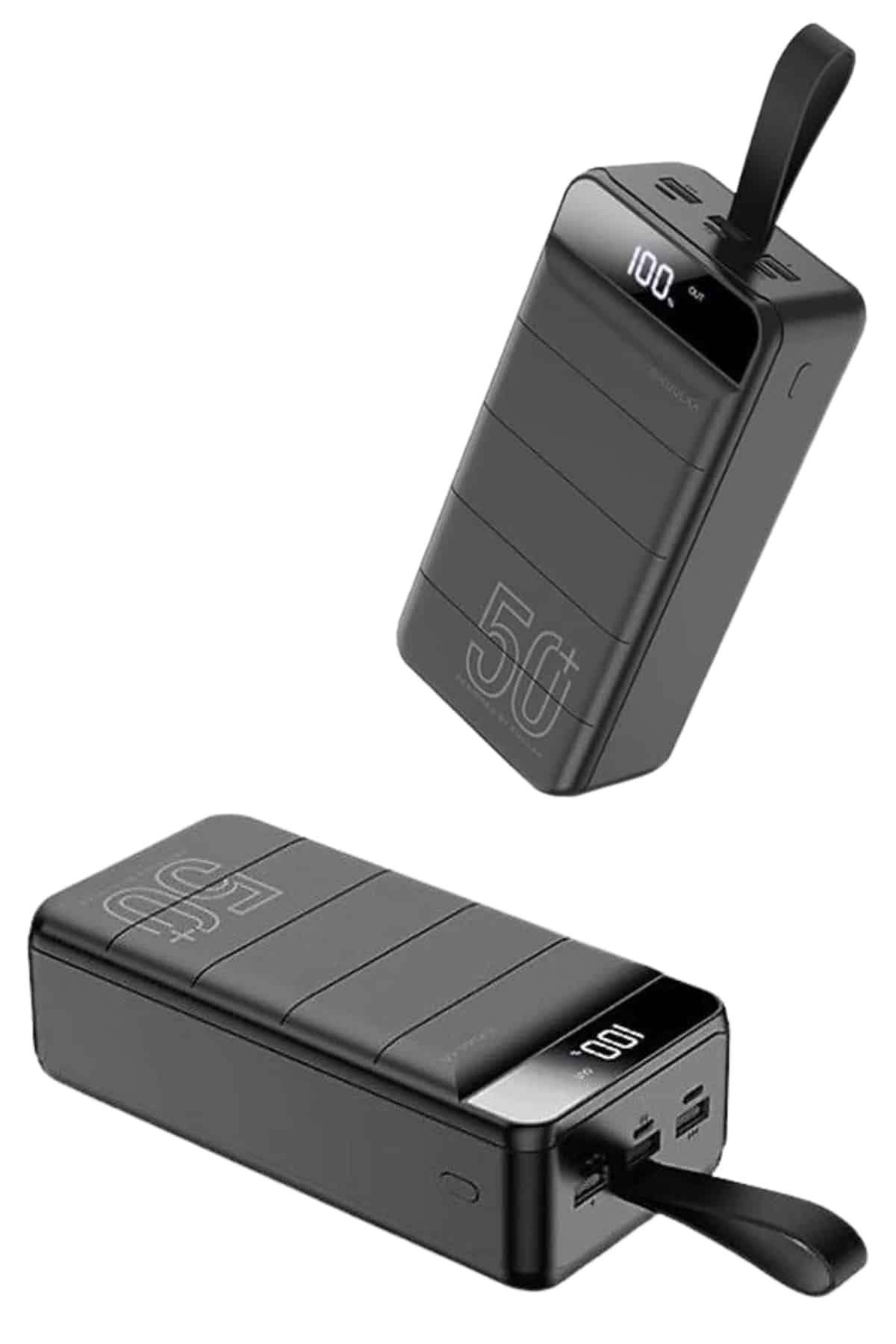 Taşınabilir Powerbank 50.000 mAh 4 Girişli Hızlı Şarj Led Göstergeli Fenerli Şarj - Görsel 4