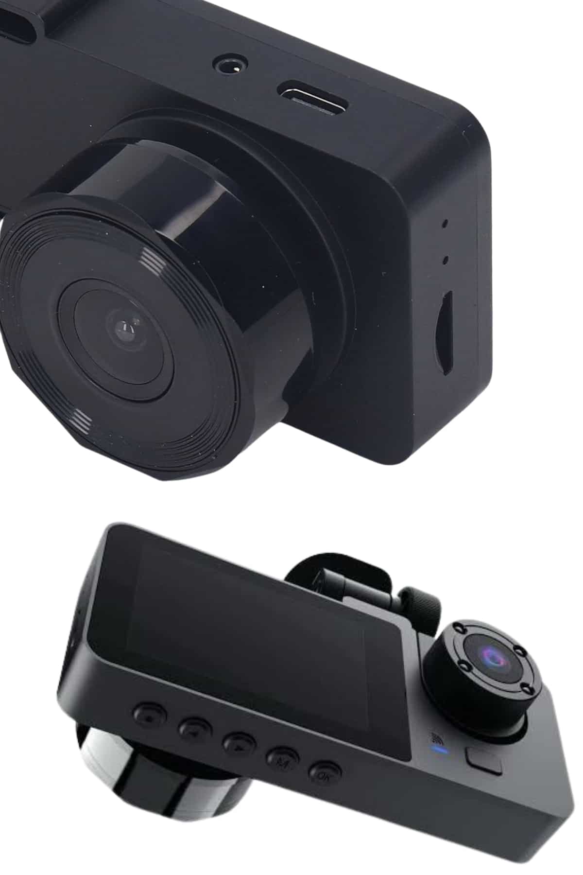 Araç İçi Dikiz Kamerası Sürüş Kaydedici 3 Lensli DVR Kamera - Görsel 3