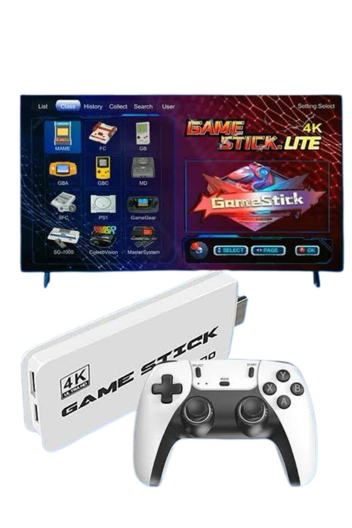 2.4 GHZ Oyun Konsolu Çift Konsol 4K Ultra Hd Game Stick - Görsel 5