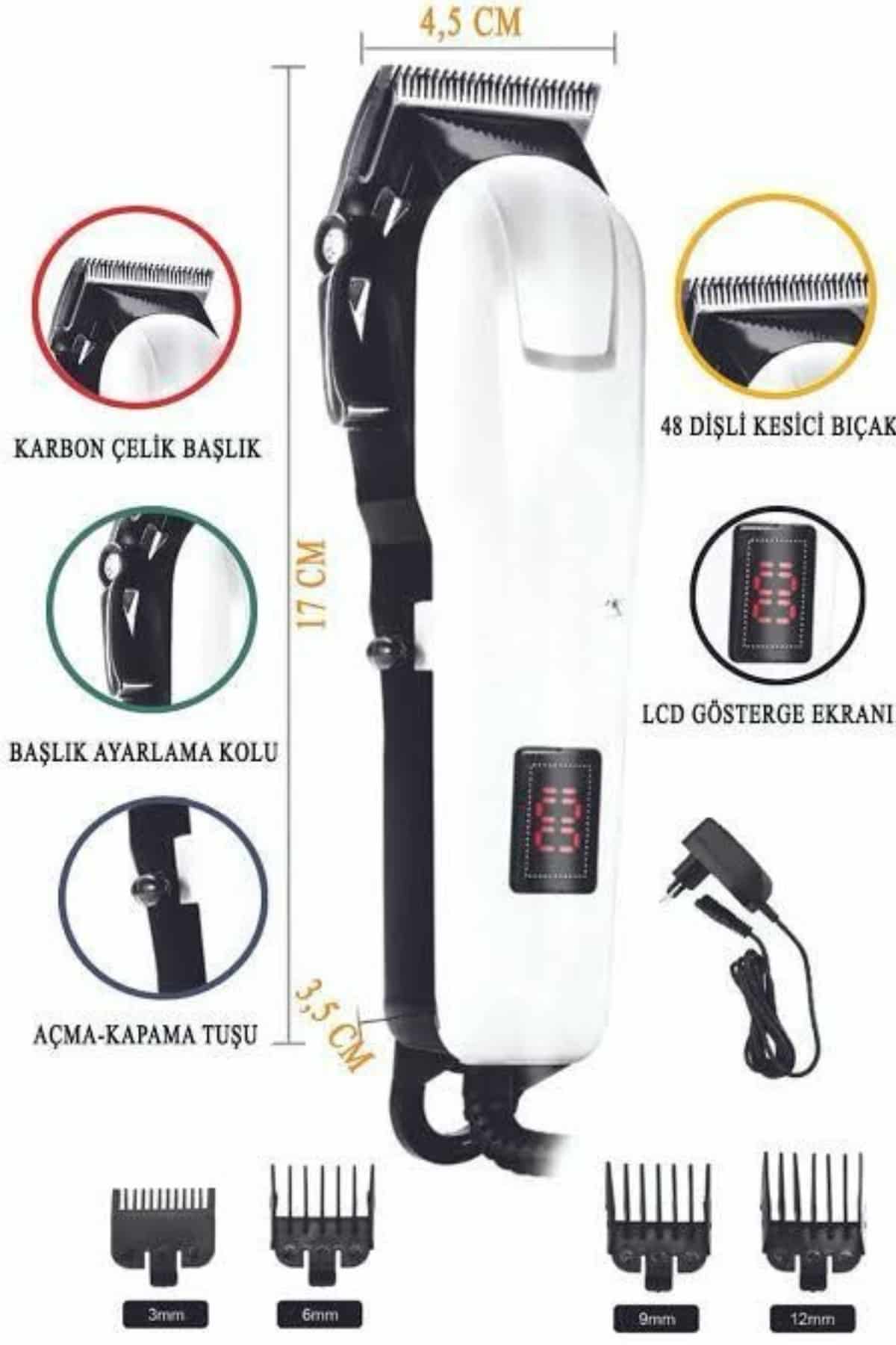 Kablosuz Saç Kesme Makinesi Epilasyon Öncesi Kısaltma Makinesi - Görsel 3