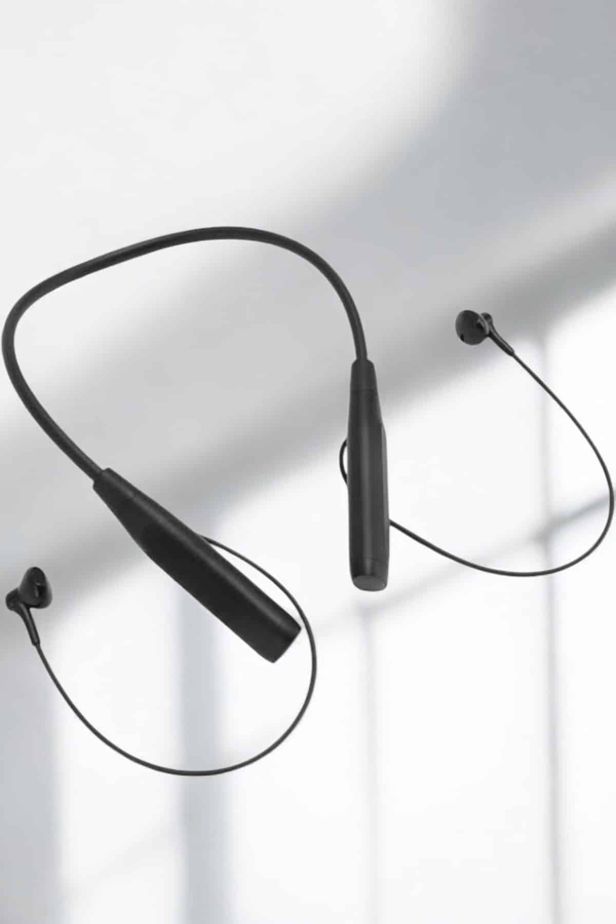 Kablolu Boyun Askılı Dijital Göstergeli Bluetooth Kulaklığı 60 Saat - Görsel 3