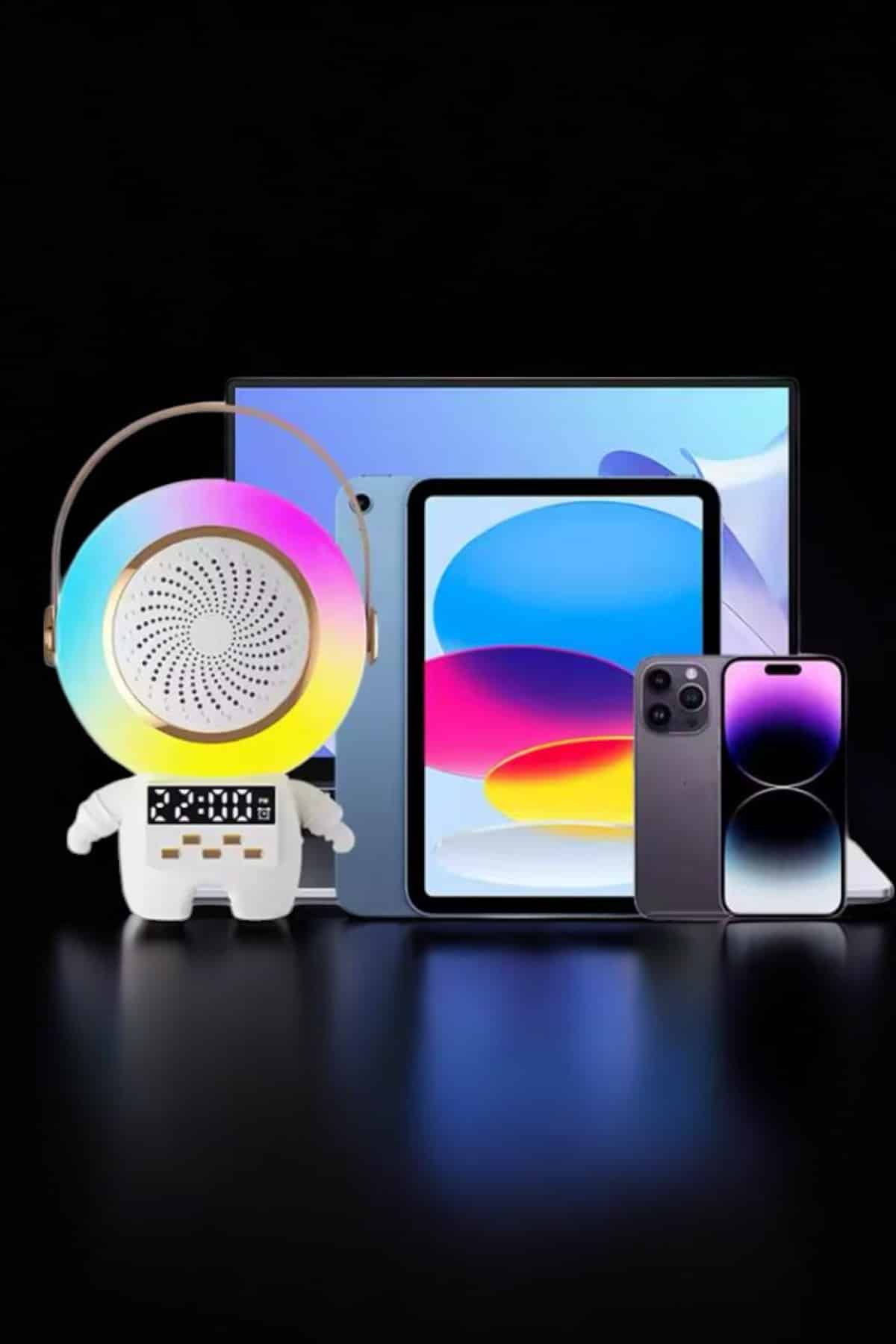 Çift Mikrofonlu Karaoke Mikrofon Bluetooth Bağlantılı Dijital Göstergeli - Görsel 4