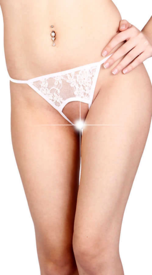 Beyaz Özel Bölgesi Açık Fantazi String TM1163