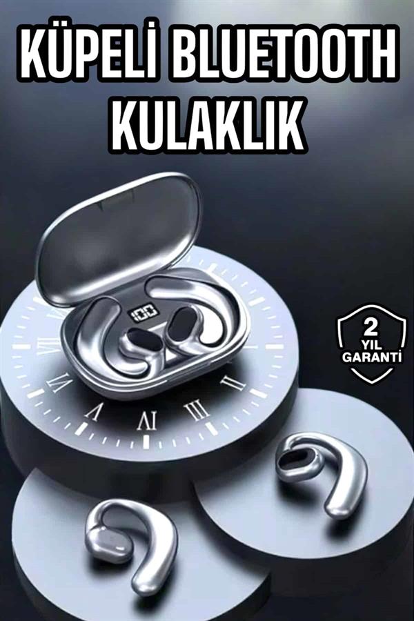Bluetooth Kulaklık Oyuncu Kulaklığı Küpe Görünümlü Dijital Göstergeli - Görsel 2