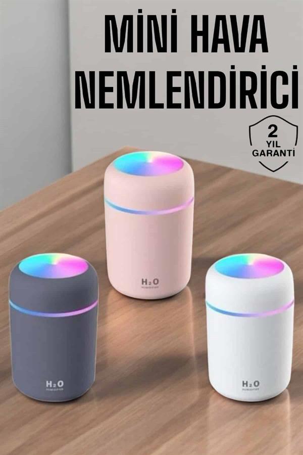 Buharlı Hava Nemlendirici Aromaterapi Renk Değiştirilebilir - Görsel 2
